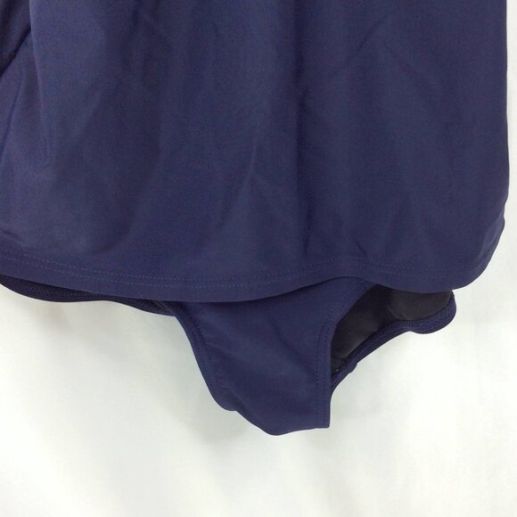Silhouette Solution One Piece Swimsuit Womens Size 8 Navy Blue Tummy Control - Picture 4 of 8